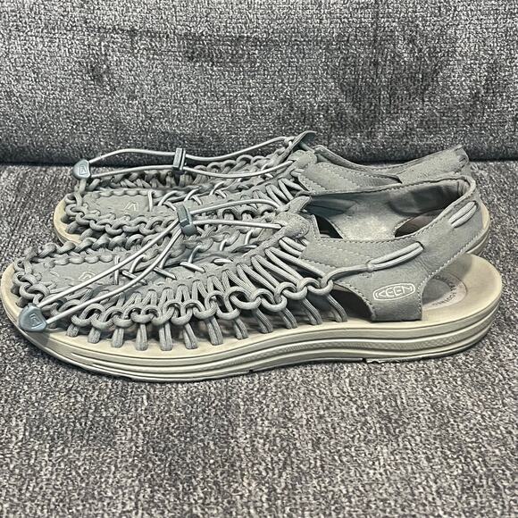 Keen Uneek Sneaker Sandal Men 13 Gray Bungee Cords Summer Comfort Vacays Outdoor - Picture 4 of 8